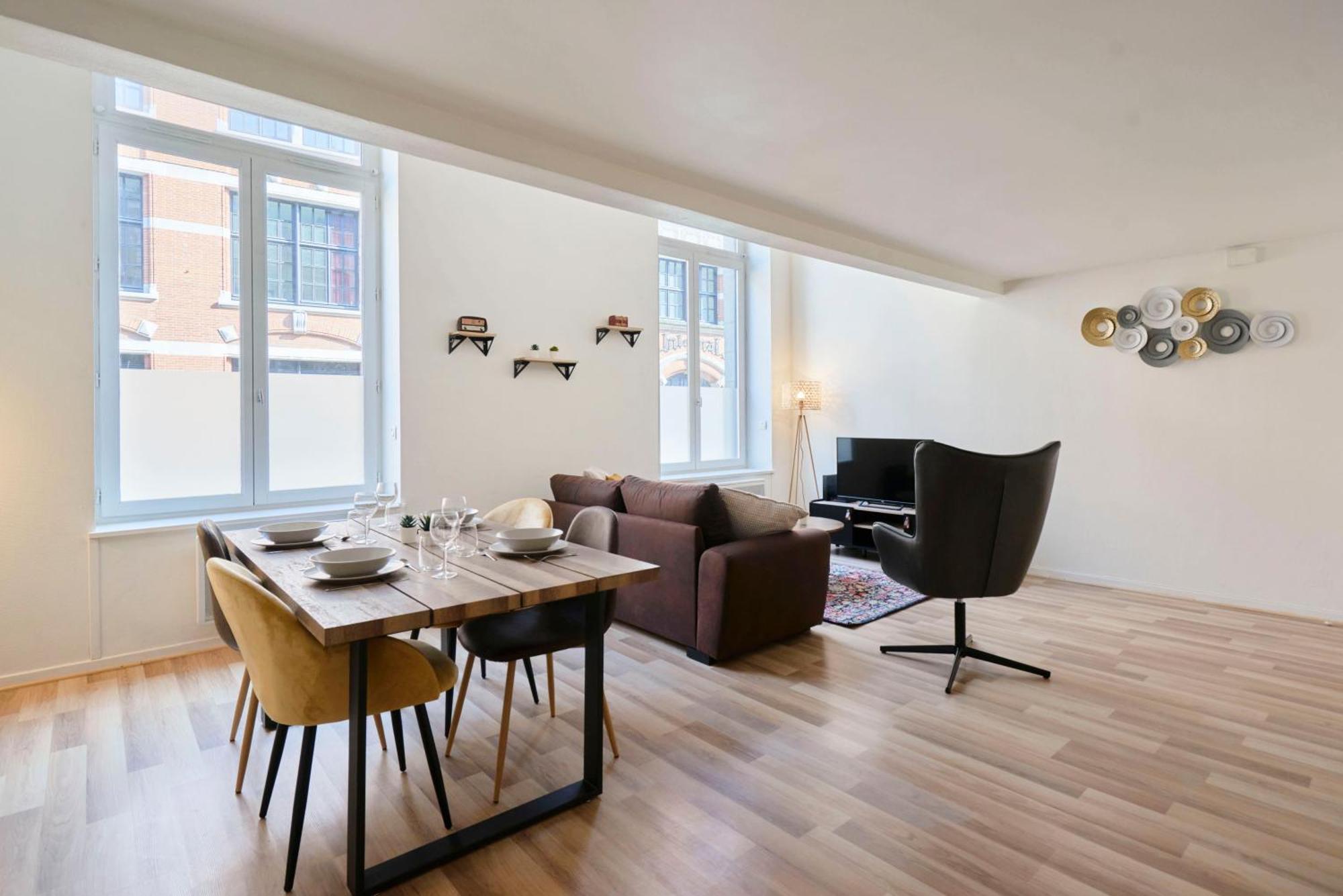 Locationstourcoing - Le Loft Apartment Exterior foto